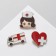 Brooch "Medicine", form mix, color gold (indivisible packing 12 pcs., Price per pcs.)