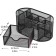 Chancellery trifle stand 9 departments, mesh metal, black