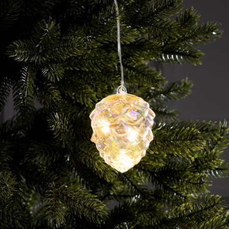 Christmas tree toy LED "bump", 10x8 cm, 5 LED, AAX2 batteries (not included), glow warm white