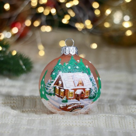 The ball "Landscape 1" mix, D-6.5 cm., In gift packaging