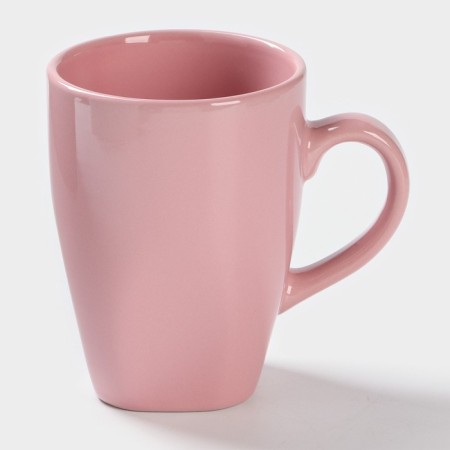 Ceramic share mug "Pastel", 280 ml, pink color