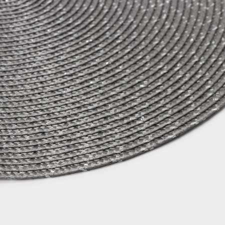 Set of serving napkins on the table "Ray", 4 pcs, d = 38 cm, color gray color-4