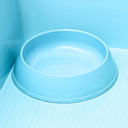 A cell for rabbits, guinea pigs "Pigger" No. 4 folding, 80 x 50 x 47 cm, turquoise-7