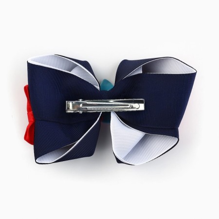 Outlet. Hair bow on a hairpin, 12 cm, cold heart-2