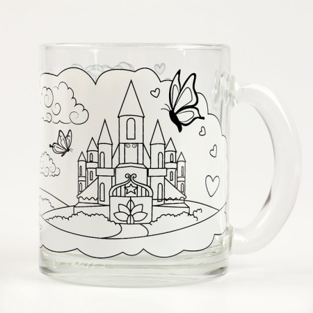 Set for creativity painting mugs "Princess and unicorn"-1