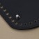Donce for a bag, with legs, oval, 22 × 10 cm, black/silver color