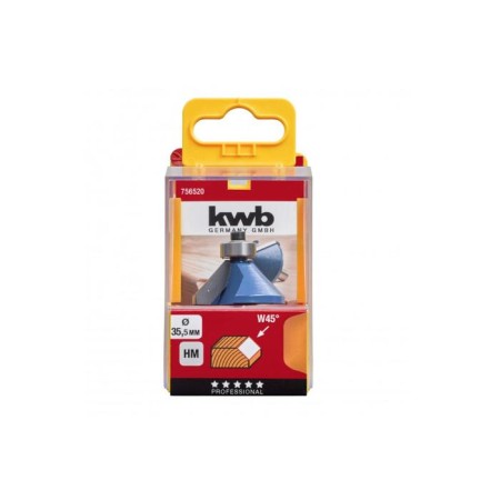 Bashek cutter KWB, HM, D = 35.5 mm, shank d = 8 mm, chomic, end-1