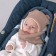 Kinderlitto Orsetto Kinderlitto kit, 2 items: hat, snood, age 3-6 months, beige color