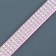 A collar with rows of 4 rows and rhinestones on a buckle, 38 x 1.5 cm, Osh 26-33, pink