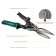 Kraftool Alligator, 2k handles, straight, elongated, 290 mm metal scissors.