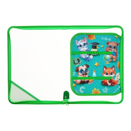 Labor folder A4, 325 x 230 x 25 mm, lightning around, folding bar, plastic, PTR-1 "animals", with a full of 10 items-10