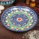 Largan Rishtan ceramics "Flowers", 28 cm, blue