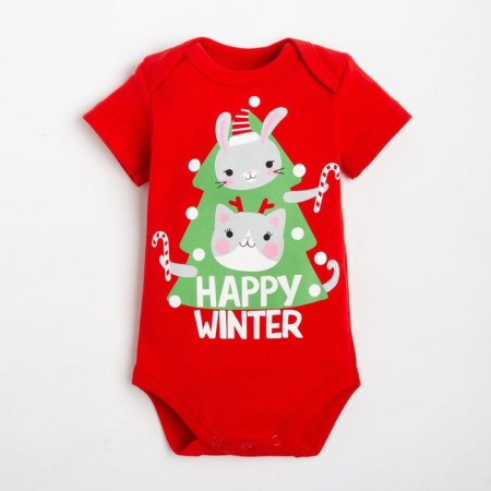 Body crumb I "Winter Party", height 62-68 cm, red