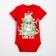Body crumb I "Winter Party", height 62-68 cm, red