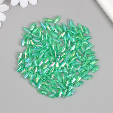Beads for creativity Plastic "Rhombus Crystal Hologography" Set 20 grams 0.6x0.6x1.2 cm 989629-2