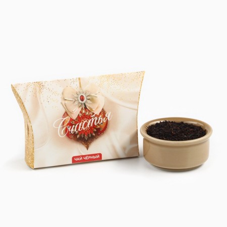Black New Year's tea "Happiness", with the taste of gingerbread, 20 g.-2
