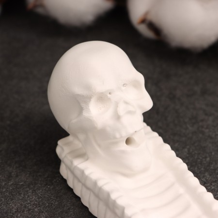 Bowling stand - Skull candlestick 25x5cm-3