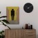 Watching clock, series: interior, smooth move, d-30 cm, black