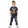 Pants for boys, height 116 cm, blue color