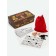 Russian lotto board game "Matryoshka", barrel 2.7 x 2.1 cm, 24 cards 21.4 x 7.9 cm