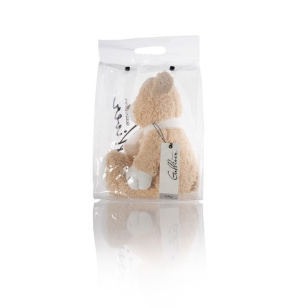 Soft toy Gulliver Bear "curly" beige color, 40 cm-3