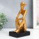 Polystone souvenir "Man in the cap. Reflections" gold 12x9x23 cm