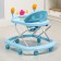 Fly walkers, blue/blue mix, 7 wheels, music, light