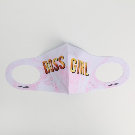 Mask from neoprene reusable, "Boss Girl"-2