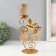 Summary Metal, glass per 1 candle "Flight Hummingbird" d = 4.7 cm, gold 15.5x9x27.8 cm