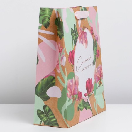Package Gift Crafts Vertical, packaging, "Tenderness", M 26 x 30 x 9 cm-2