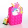 Bag's bag with lightning, raspberry color