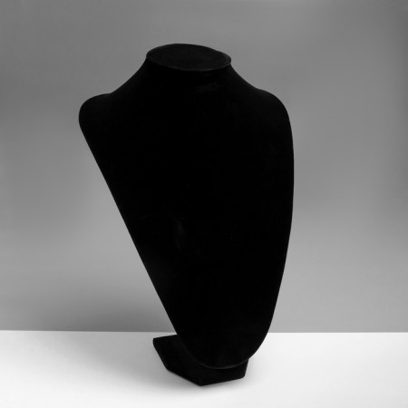 Bust for jewelry, 23 × 15 × 34 cm, h = 34 cm, black color-1