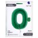 Foil ball 40 "number 0", green color, ind. Packaging
