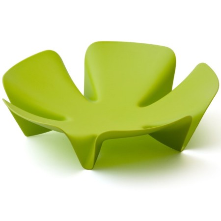 Qualy Flower fruit vase, green color-1