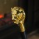 Souvenir product cane with a dagger, 31cm blade, lion tan, 92 cm