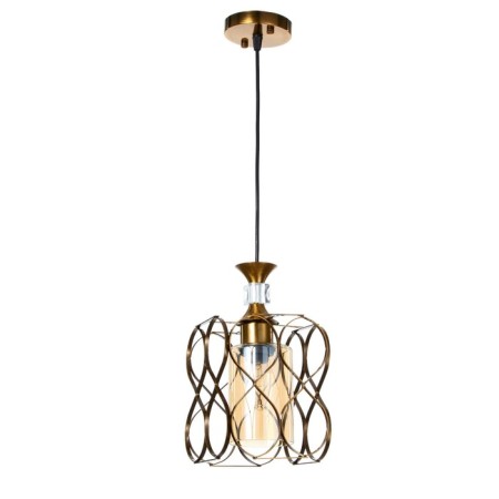 Bayerlux lamp "Infinity" E27 40W gold 15.5x15.5x18-118 cm