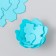 The workpiece of Foamiran "Flower Curly" 10x9.5 cm set 5 pcs. Ribbed pale blue