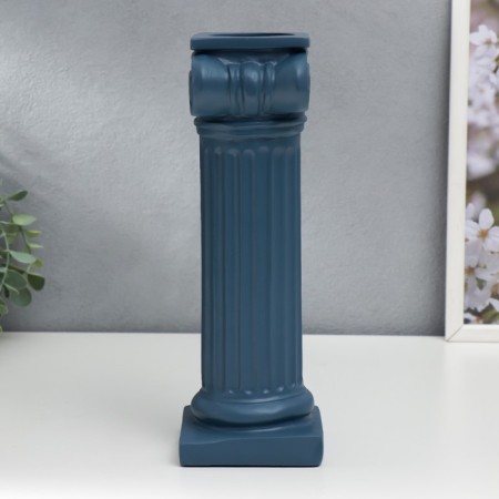 Polystone souvenir "Roman column" Blue 27x8x10cm-2