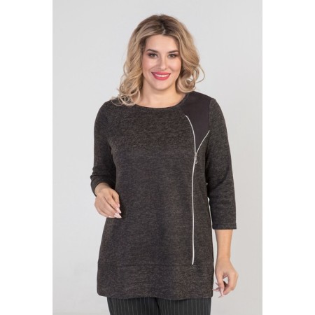 Women's tunic, size 54, black color-1