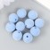 Beads for creativity velvet spraying "Blue sky" set 10 pcs d = 1.4 cm