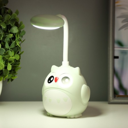 Night Owl LED 3W USB AKB pistachio 8.5x7x20 cm-2