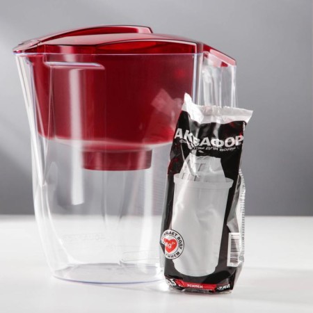 Aquaphor-harry filter-kuvshin, 3.9 l, red color