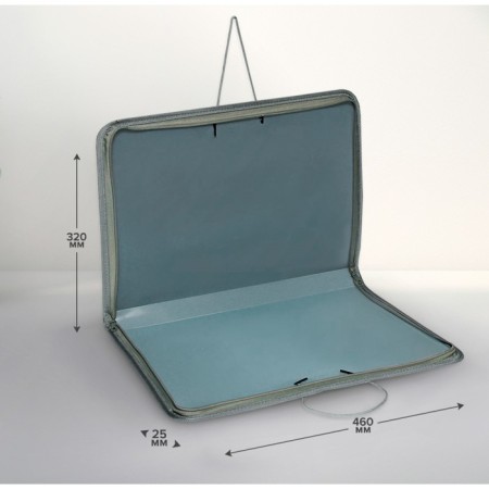 Folder for drawings and drawings A3, 460 x 320 x 25 mm, handles, plastic, lightning around, "office"-1