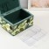 Casket for needlework "Tropical leaves on green" 19x26x14.5 cm