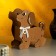Kashpo "Friends" 15x8x17.5 cm, oak-mokyko