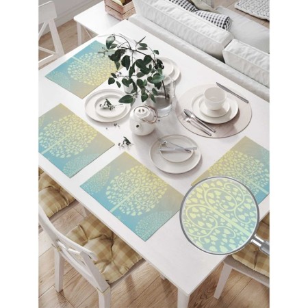 Set of napkins for setting the table "Naiv", rectangular, size 32x46 cm, 4 pcs-1