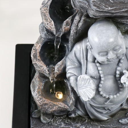 The desktop fountain from the network, the backlight "Gray Hothee with Brakhal" 21x17.5x25 cm-4