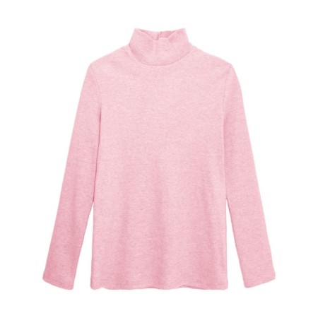 Women's turtleneck, size 48, color pink melange