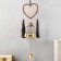 Music of winds with a catfish “Heart with brushes” 4 bells d = 10.5 length 40 cm