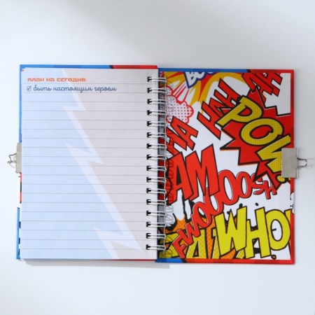 Notebook on the lock "Real Hero" A6, 50 sheets-5